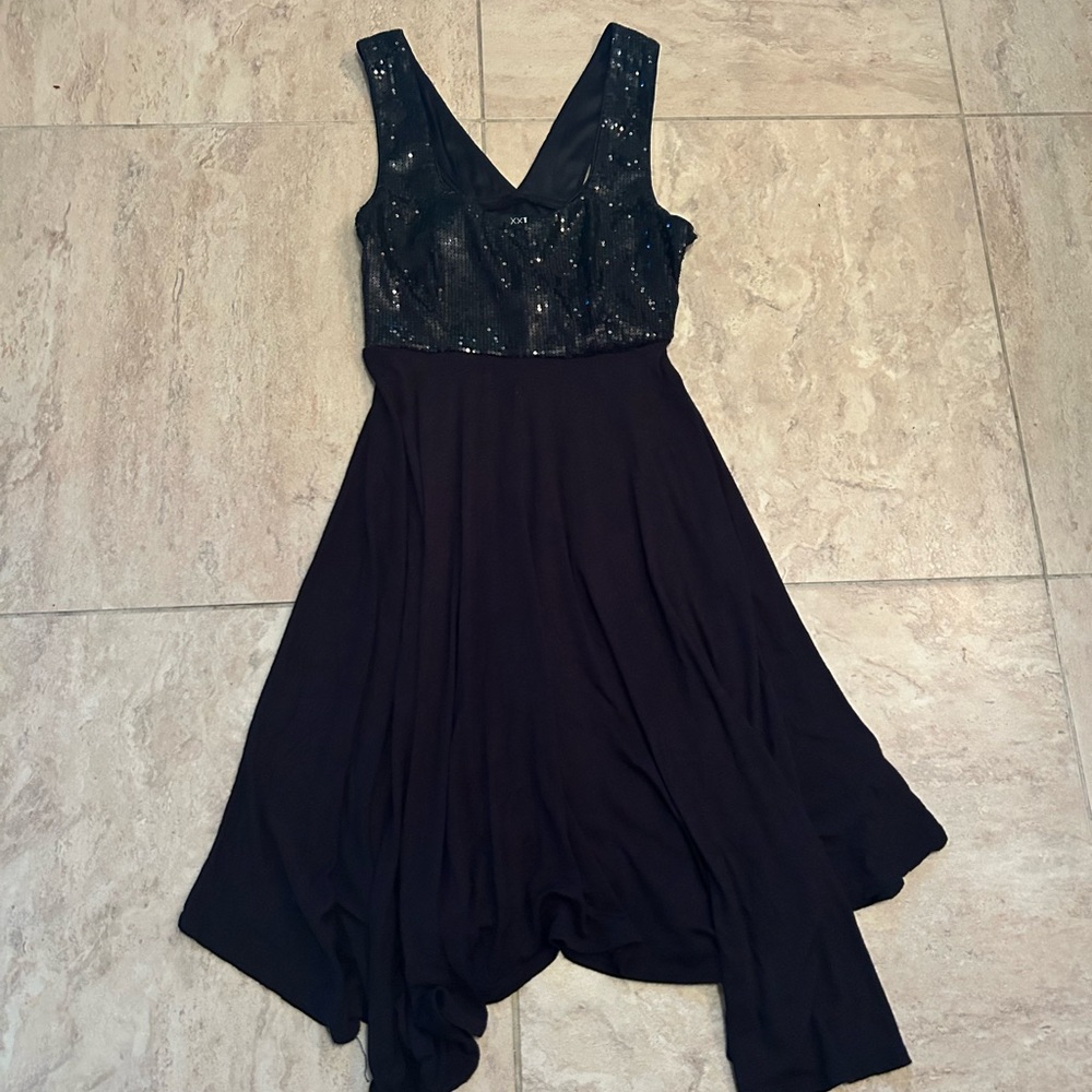 XXI Size S/P Women’s Little Sequined Black Dress for Holiday Party